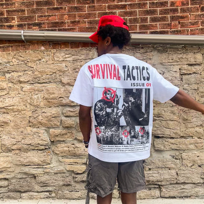 "Survival Tactics" Oversized Graphic Tee