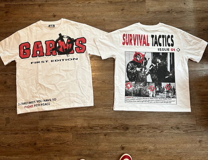 "Survival Tactics" Oversized Graphic Tee