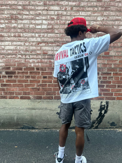 "Survival Tactics" Oversized Graphic Tee