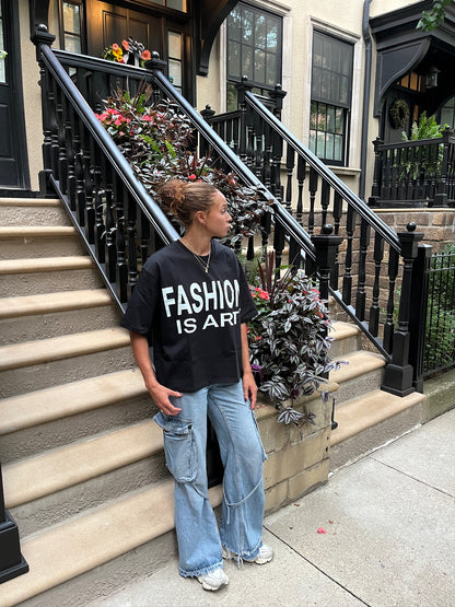 "Fashion Is Art" Boxy Tee